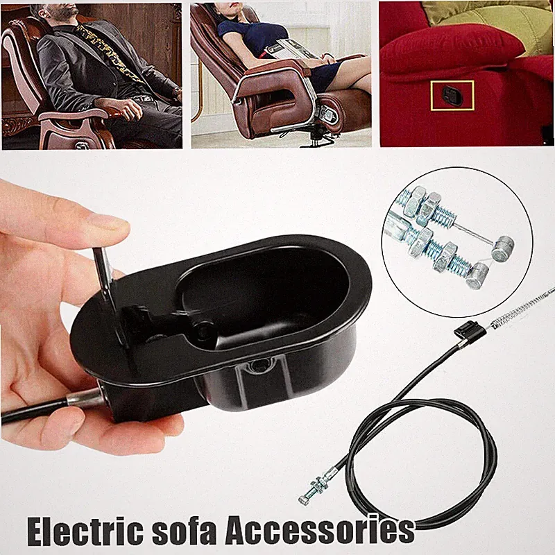 90/120mm Metal Recliner Handle Lever Trigger Lounge Chair Sofa Release Cable