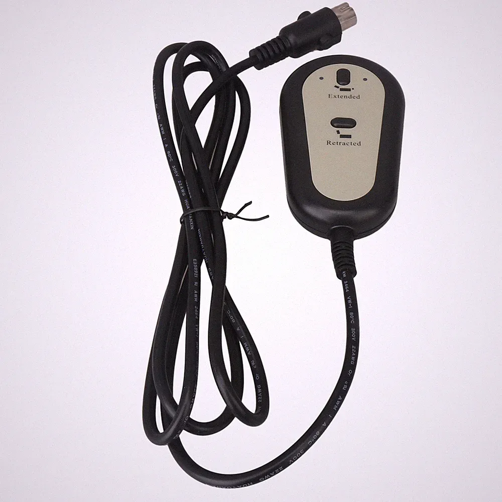 Black Electric Lift Chair Hand Control 5-pin 4-core 103*58*20mm Plastic