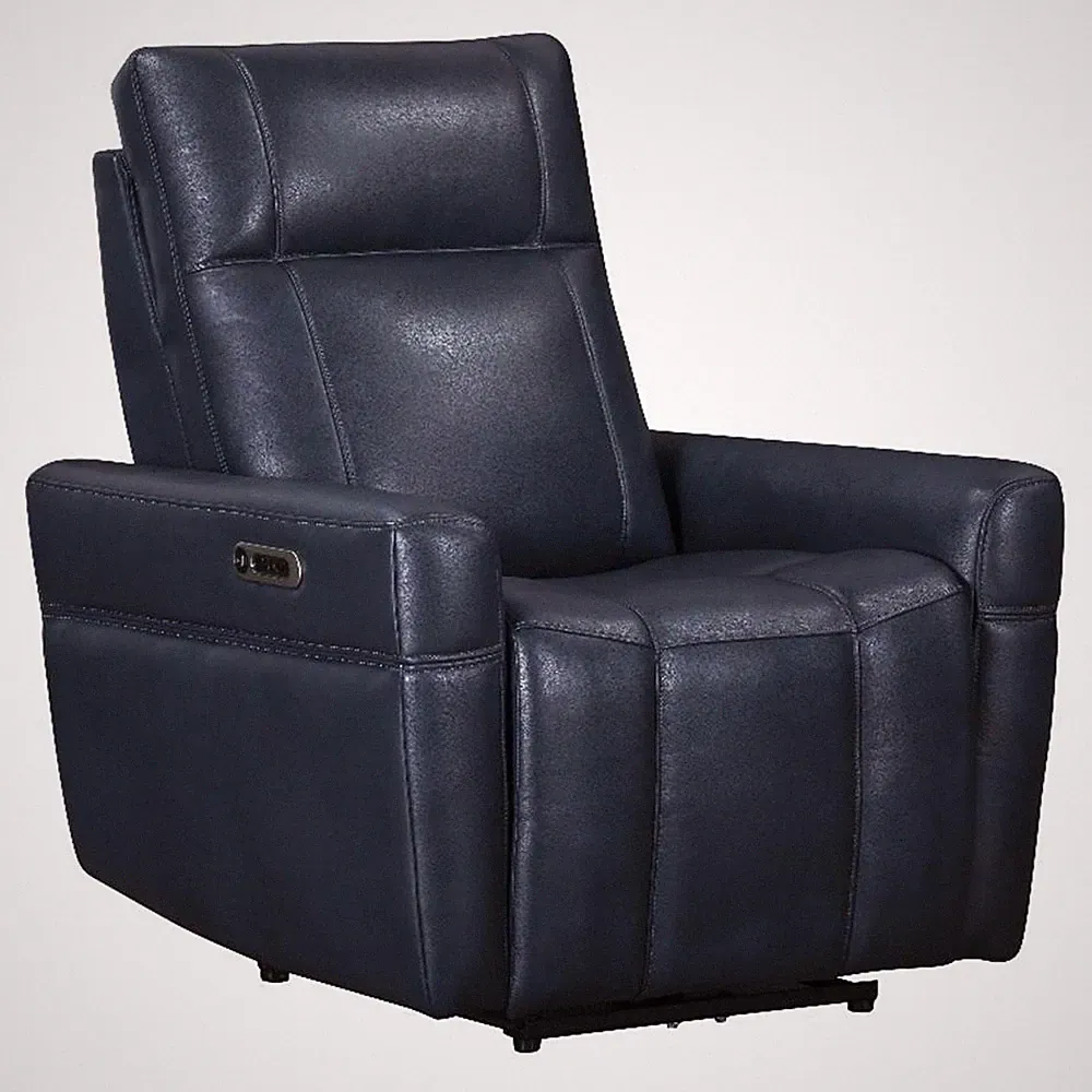 Pemberly Row Contemporary Steamboat Marine Power Zero Gravity Recliner
