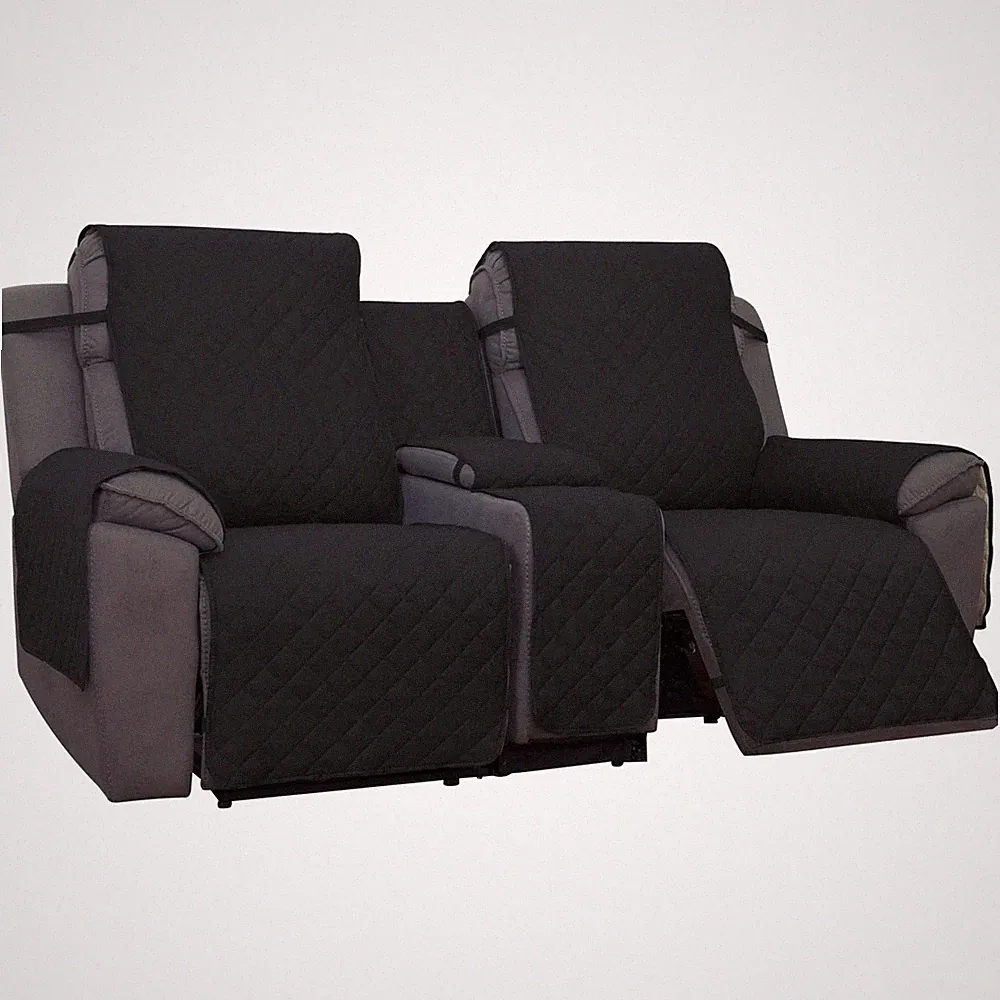 PureFit Water Resistant Reversible Loveseat Recliner Cover - Non Slip Furnitu...