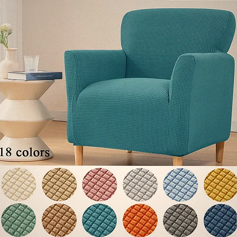 Stretch Recliner Chair Cover Single Sofa Quilted Sloping Armchair Slipcover Soft